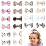 Hpmjz 20 Stück Baby Mädchen Haarschleifen Baby Haarspangen mit voller Schleife bedeckt Haarklammer 5 CM Kinder Haarschmuck Schleife Haarclips Kleine Haarspangen für Babys Feines Haar Kleinkinder