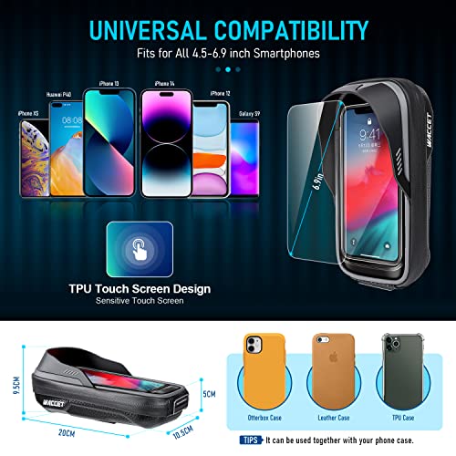 WACCET Borsa Manubrio Bici Impermeabile, Borsa