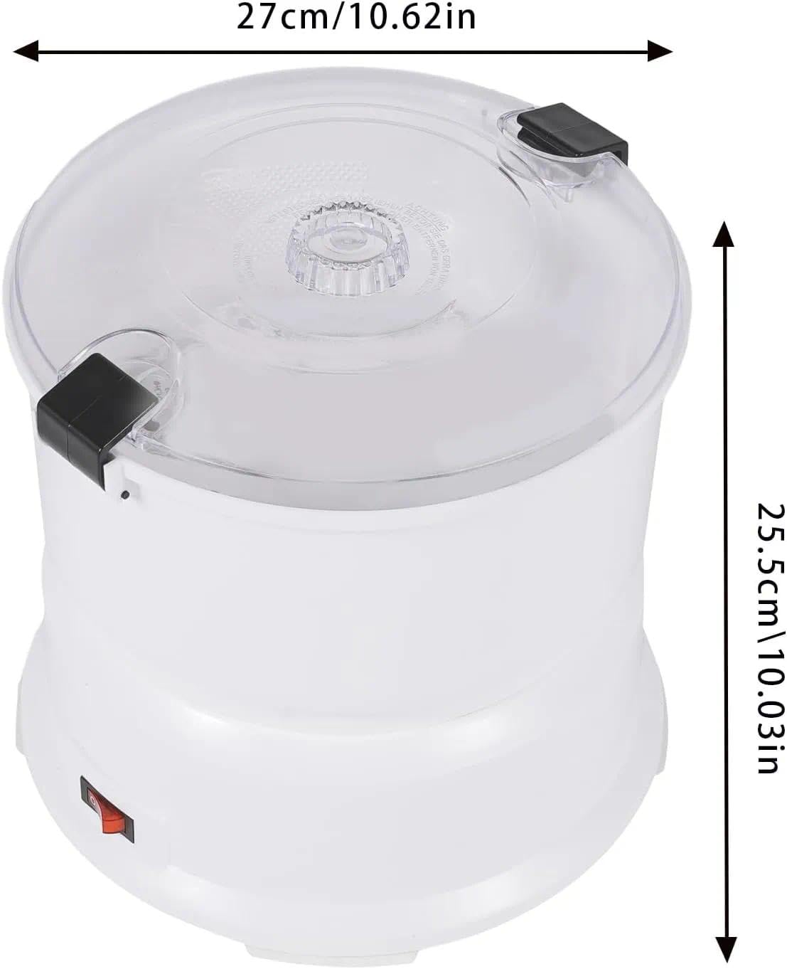 Pelador eléctrico de patatas, máquina peladora automática de verduras de acero inoxidable de 85 W, máquina peladora de alimentos de un solo toque para el hogar, cocina o uso comercial
