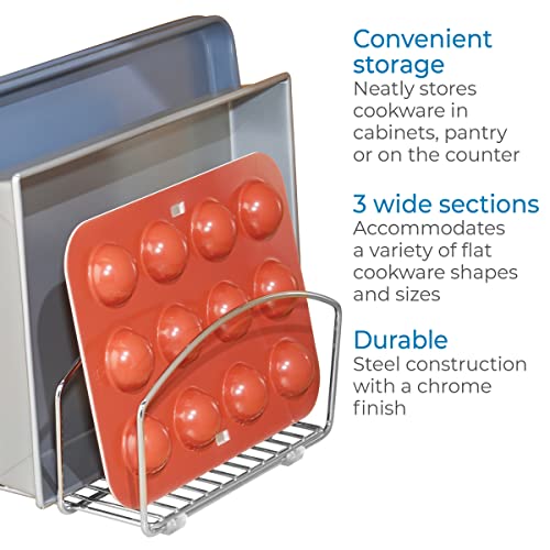 Rangement Classico Kitchen Cookware en acier chromé durable pour assiette - 5