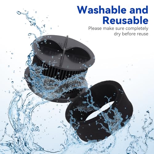 Image of Replacement Filters Compatible with Bissell Style 9 10 12 Vacuum Cleaner - for Bissell PowerForce Bagless Cleaner - Replace Part # 2031085ES, 203108532065,2031183,32064 & 32065 (4+4 Foam & Filter)