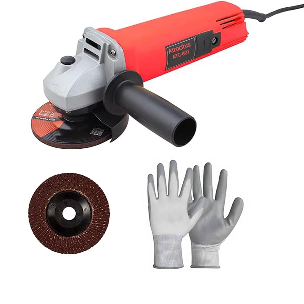 Atrocitus Corded Heavy Duty Professional Angle Grinder with 100mm Disc Diameter & 1Pcs Flap Disk & Gloves (B0CTR6YYK5) Amazon Price History, Amazon Price Tracker
