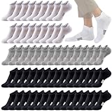 20 Pairs Athletic Ankle Socks for Women Breathable Low Cut Running Socks Cushioned Moisture Wicking for Sport Traveling