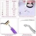 Hot Fix Applicator with Rhinestones, Cridoz Hot Fix Rhinestone Applicator Tool Kit Include 3 Boxes of Rhinestones, 7 Different Sizes Tips, Tweezers and Brush for Crafts on Clothes, Shoes and Jeans