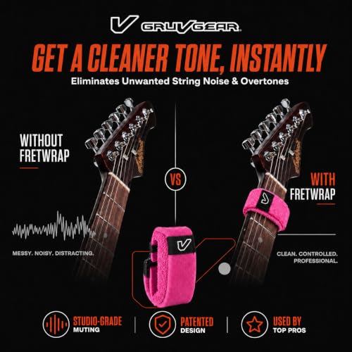 Image of Gruv Gear FretWraps HD 'Puff' String Muter 1-Pack , Extra Large, Pink
