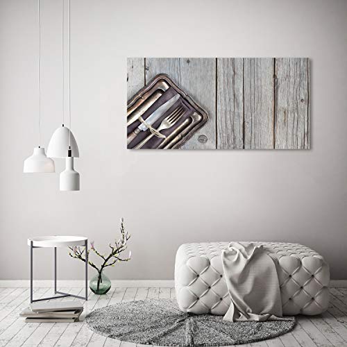 Tableau en plexiglas Tulup 120x60 cm beige couvert de table - 4