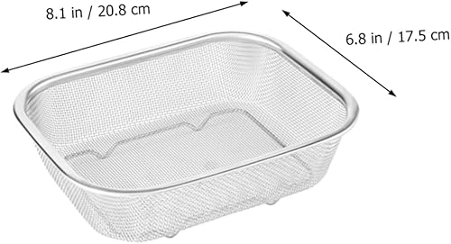 Miniatura 6 de NOLITOY Cesta para freidora profunda, 1 cesta sin papas fritas, cestas de comida para freír pavo, cesta para freír alimentos fritos, mini colador de
