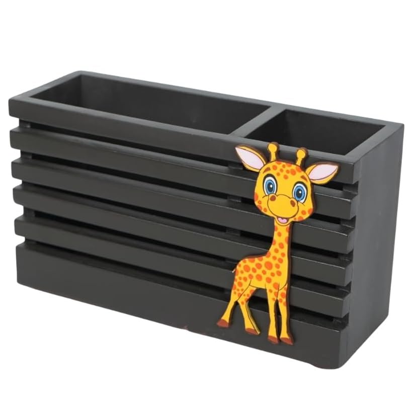 Image of Decorative Embossed Design Pencil and Pen Stand | Desk Organizer for Stationery Storage | Suitable for Office Desk, Study Table, Home and Workspace Use (Design 12)