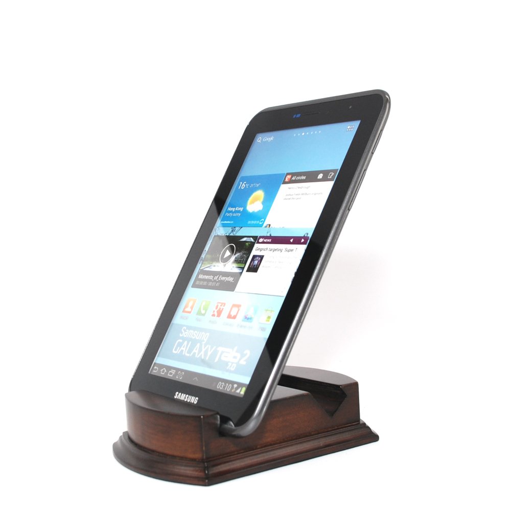 Bois Station de Chargement pour Smartphone et Apple Watch Acajou