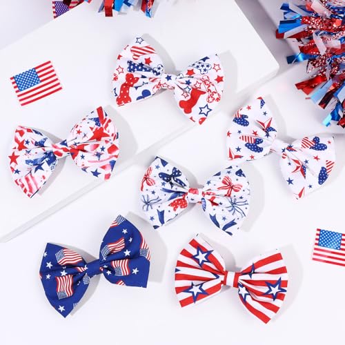 6 pinzas niña banderas USA de 4 pulgadas miniatura 5