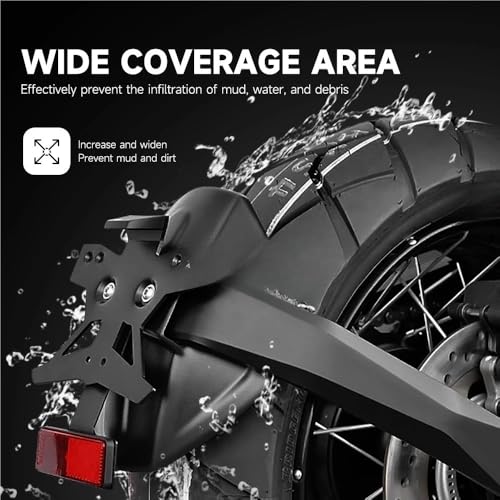 Support plaque d'immatriculation universel moto ADV 350 avec LED
