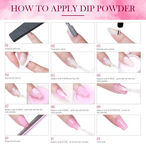 AZUREBEAUTY Dip Powder Eggplant Purple Color(1oz) for French Nail Manicure Nail Art, Non-Tocix & Odor-Free, Without UV LED Lamp Cured, Long Lasting, Cruelty-Free - Thumbnail 6