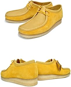 Amazon.co.jp: [クラークス] WALLABEE YELLOW SUEDE 26154742