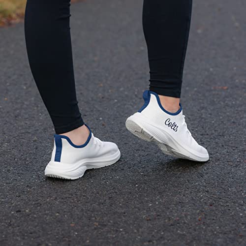 Image of FOCO NFL Womens NFL Team Logo White Athletic Shoes Sneakers