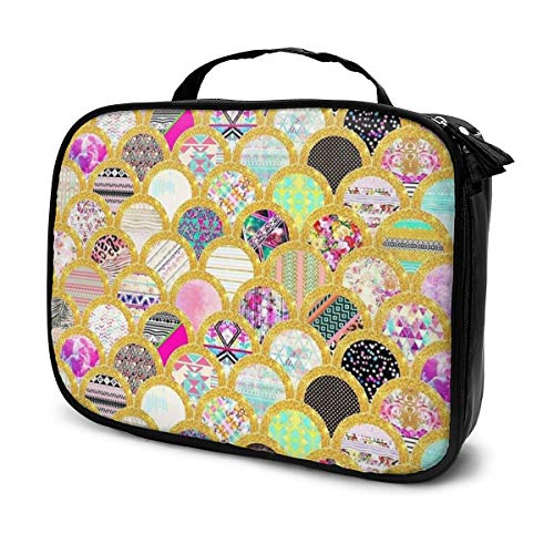 Preisvergleich Produktbild Kosmetiktasche Fashion Gold Glitzer Aufbewahrungstasche Tragbar Multifunktionale Tragetasche geeignet für Sport Fitnessstudio Yoga Strand Baden