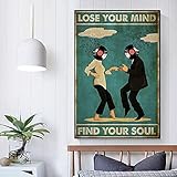 Lose Your Mind find Your Soul Wall Art Canvas Prints Pulp Fiction Poster dj Disk Head Lose Your Mind
