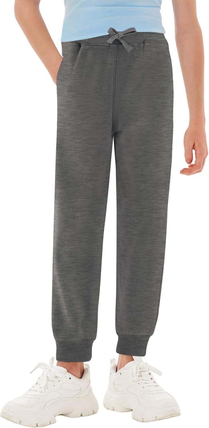 Haloumoning Boys Jogger Sweatpants Kids Summer Drawstring Elastic Waistband Athletic Pants with Poctkets 5-14 Years Haloumoning Boys Jogger Sweatpants Kids Summer Drawstring Elastic Waistband Athletic Pants with Poctkets 5-14 Years