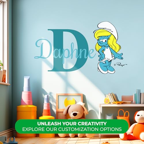 Vinilo decorativo personalizado Los Pitufos para pared miniatura 2