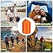 PATIKIL Stuff Sack, 7 x 13 Inch Waterproof Outdoor Storage Sack Portable Drawstring Dust Flap Bag Lightweight Sleeping Bag for Camping Hiking Backpacking, Orange