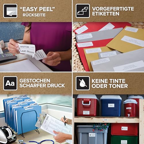DYMO Original LabelWriter Versandetiketten (Extragroß) für LabelWriter 5XL/4XL-Etikettendrucker | 104 mm x 159 mm | Rolle mit 220 Etiketten | selbstklebend | für LabelWriter Beschriftungsgerät
