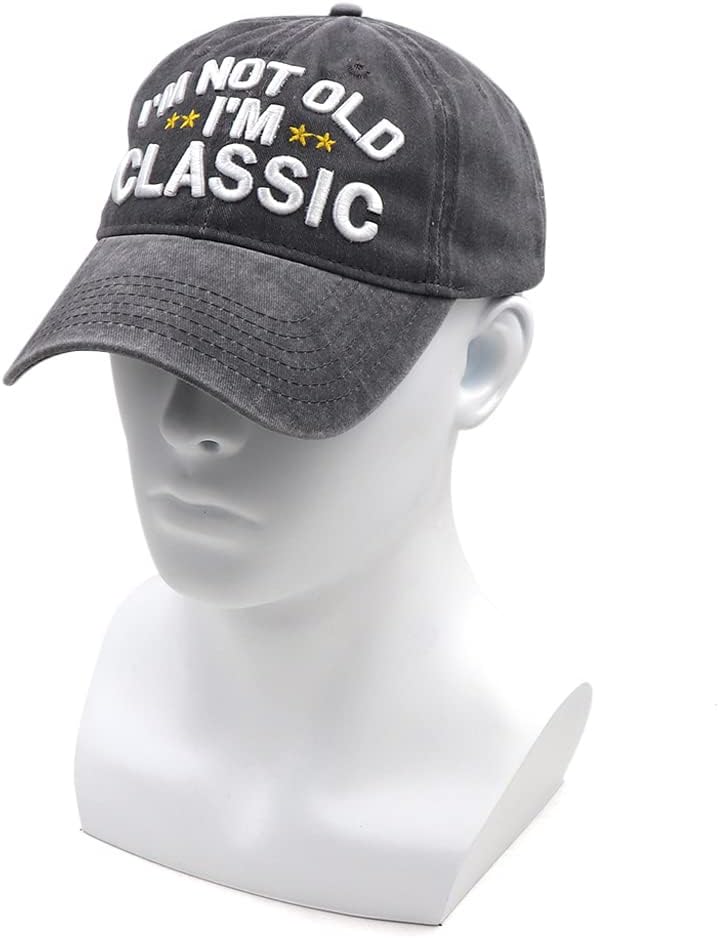 Funny Retirement or Birthday Gifts Hats for Men Women,I'm Not Old Classic Baseball Cap Gag Gifts for Dad Grandpa Old Man - Image 8