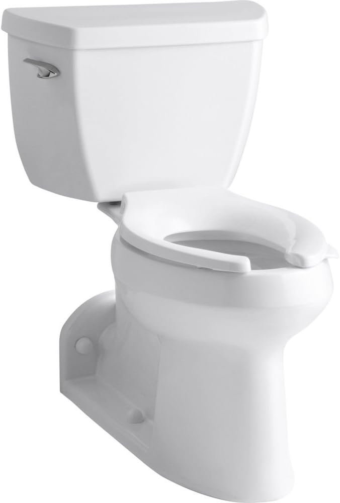 Kohler K-3578-0 Two-Piece Elongated Toilet Bowl 1.0 GPF White (incomplete tank only)