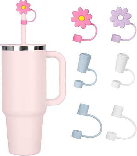 Greant 6 fundas de popote compatibles con vaso Hydro Flask de 32 oz y 40 oz, 0.394 in, compatible con tapa de popote a presión Hydro Flask, 0.4