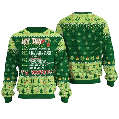 Kozmoz Hall My Day I'm Booked Ugly Sweater...