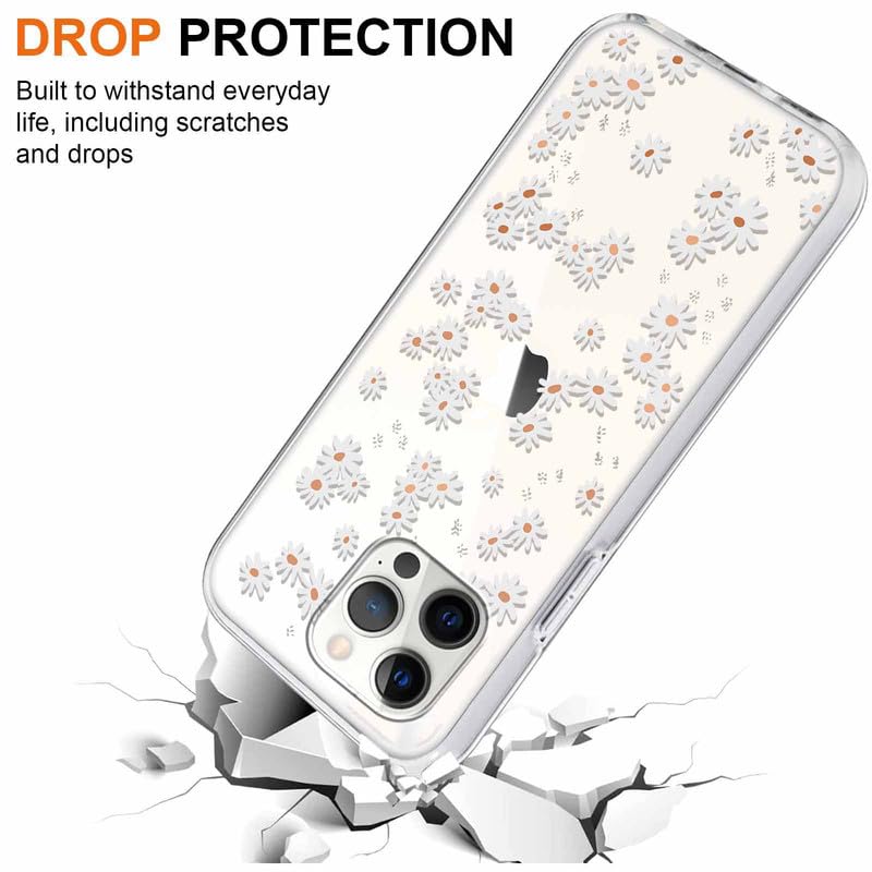 Yoedge Cover Per IPhone 14 Pro Max Con Disegno Margherita – Silicone Morbidissimo Opaco – Viola Chiaro E Rosa – Antiurto - 4