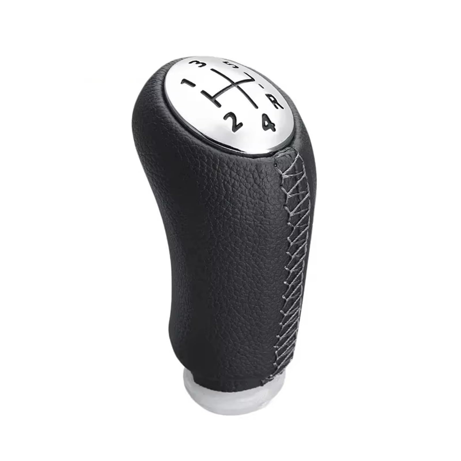 GHQFROP Transmission Gear Shift Knob for Scenic II MK2 for Megane 2 MK for Clio III MK3 Shifter Head Pen Ball MT Gear Shift Knob Car Gear Stick Knob(Matte Gray Stitch)