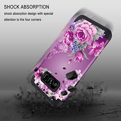 Lontect S8K0153-03 For Galaxy S8 Case 3 In 1 Shockproof Heavy Duty Rugged Hybrid Sturdy High Impact Protective Cover Girls Women Case For Samsung Galaxy S8 thumb #2