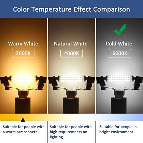 Caldarax 12W R7s LED Bulb 118mm, Cool White 6000K, 120W R7s J118 Linear Halogen Bulb Replacement, 1500LM, Non-Dimmable - Image 3