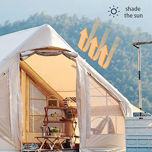 Carpa Inflable Grande Tipo Yurta Impermeable Camping 3-8 P miniatura 4