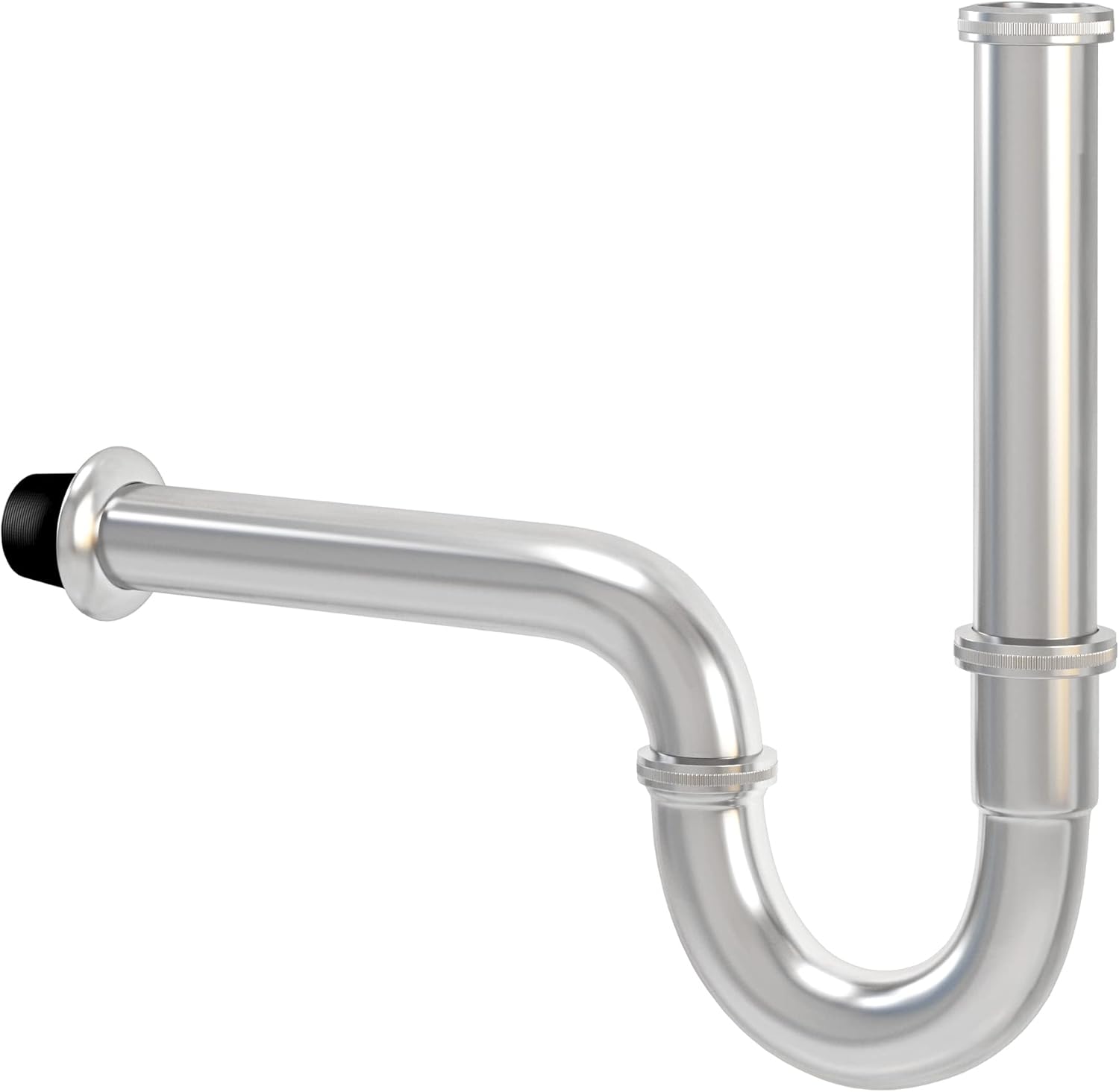 Chrome Brass Adjustable Height Bathroom Sink P-Trap Kit