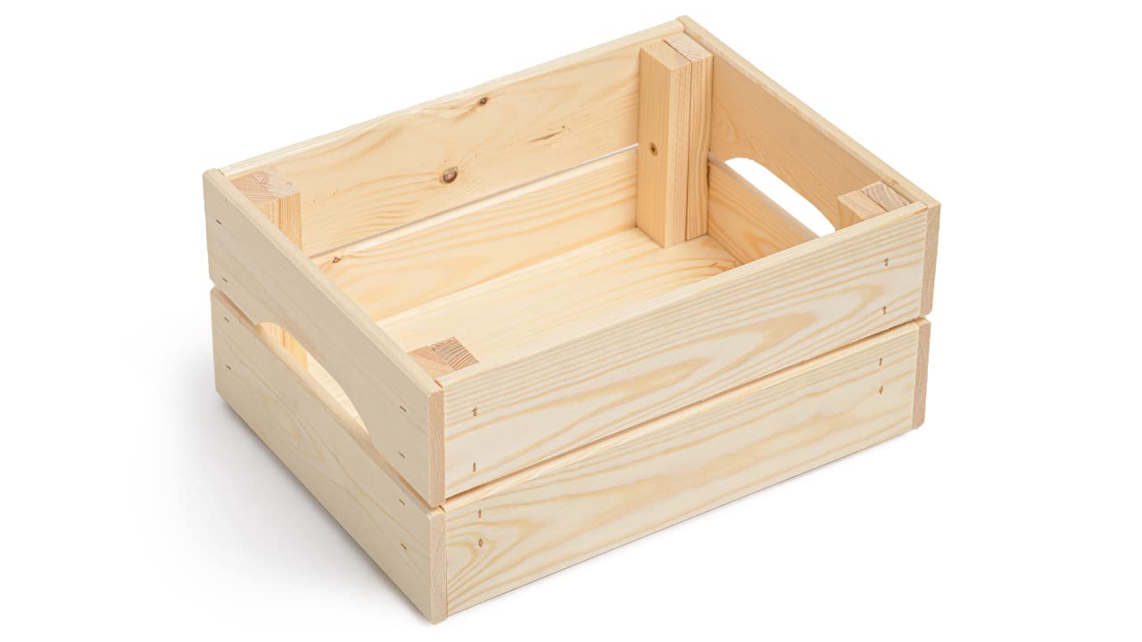 Prestige WickerPrestige Wicker Wooden Storage Crate Small