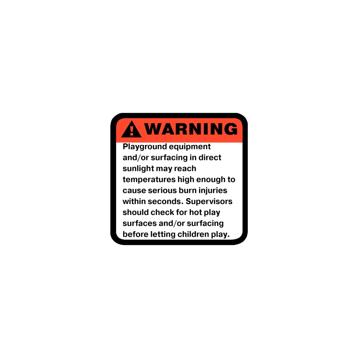 Jensen Swing Products Label SP H 2.5 x 2.5 in. Spanish Hot Surface Warning Label