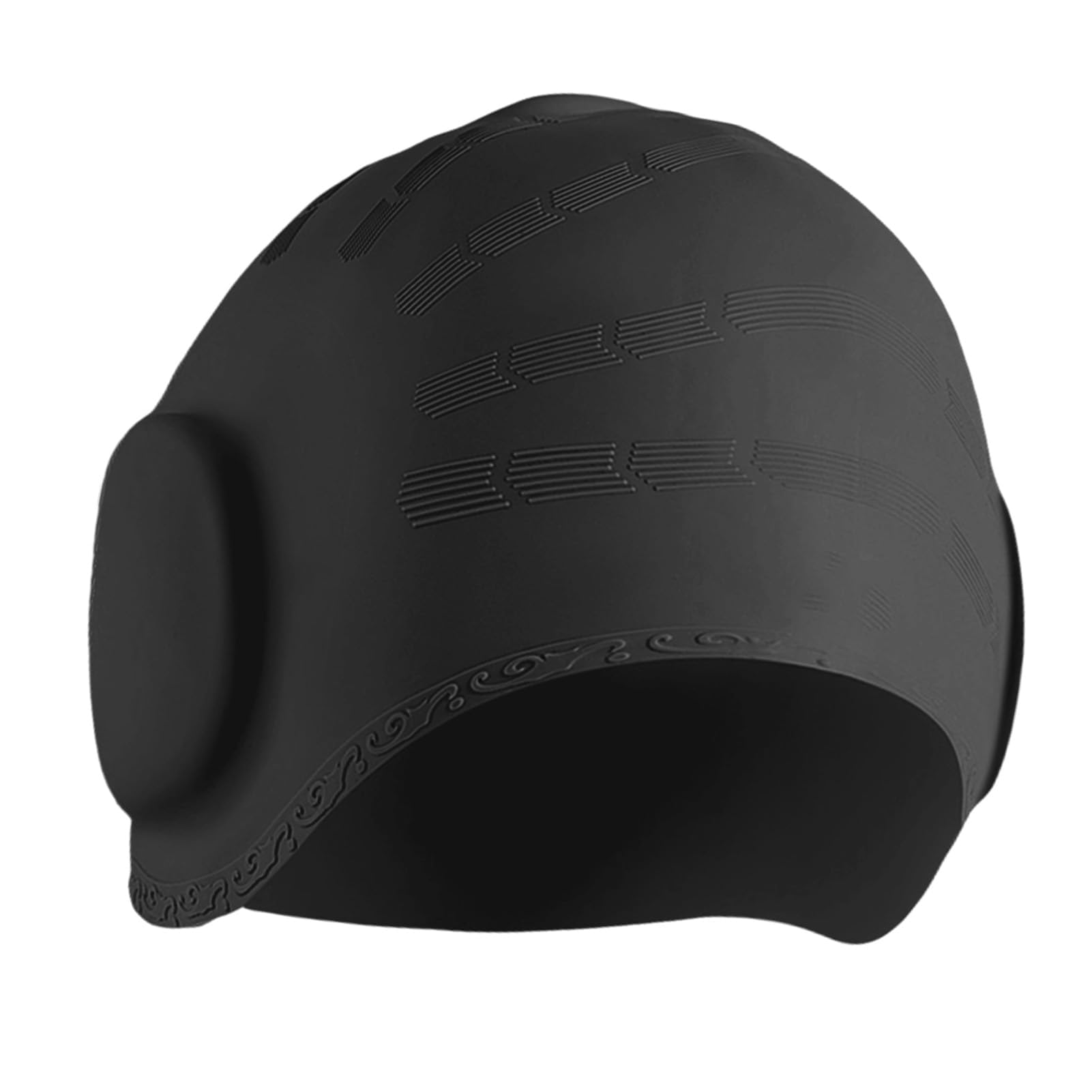 Gorro de Natación Silicona Impermeable 3D para Mujeres y Hombres Cabello Corto/Largo Adultos