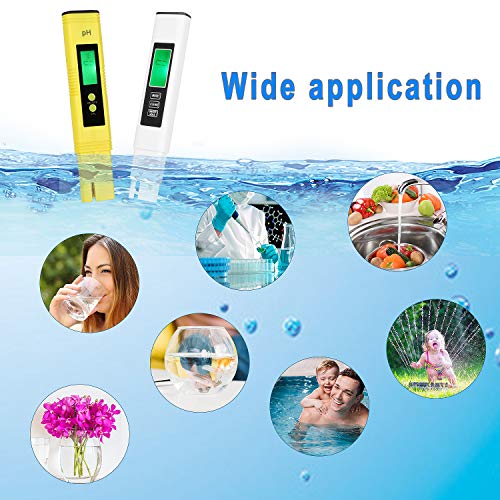 GroTheory PH Meter and TDS Meter Combo, PH Tester Digital, PPM Digital Water Tester, 0.05ph High Accuracy Pen Type pH Meter, Readout Accuracy 3-in-1 TDS EC Temperature Meter - Thumbnail 7