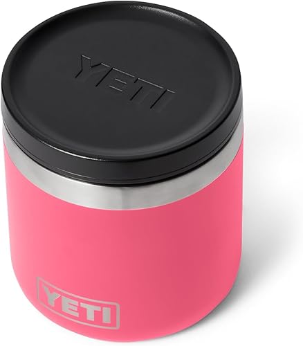 YETI Rambler - Tarro de alimentos de 8 onzas, aislado al vacío, acero inoxidable, con tapa hermética, rosa tropical