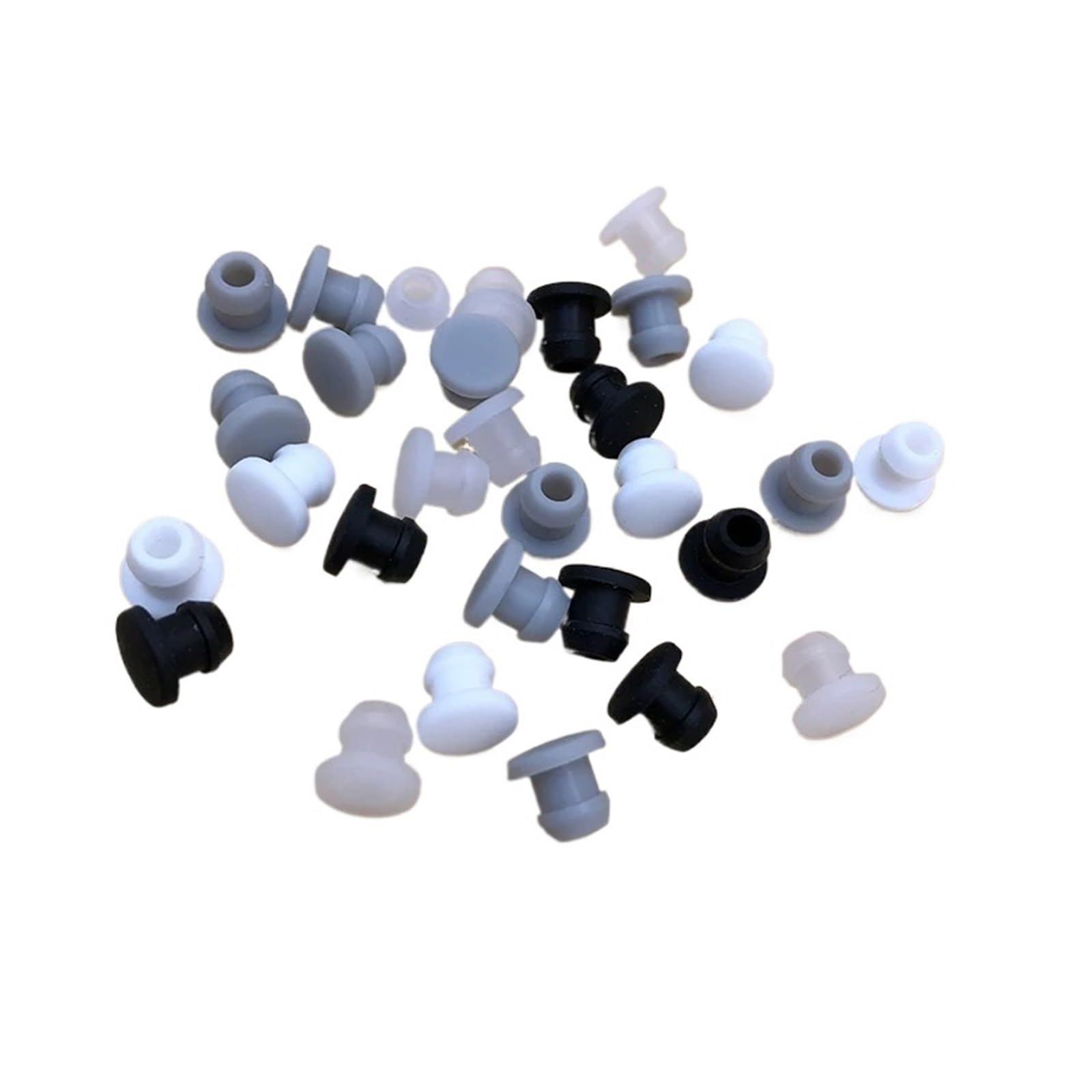 Gwint zewnętrzny Gumowa zatyczka Pokrywa otworu 0,35 0,4 0,45 cala Uszczelka typu O-ring 6 mm 20 szt.(Schwarz,A 12.5mm(0.49 inch))