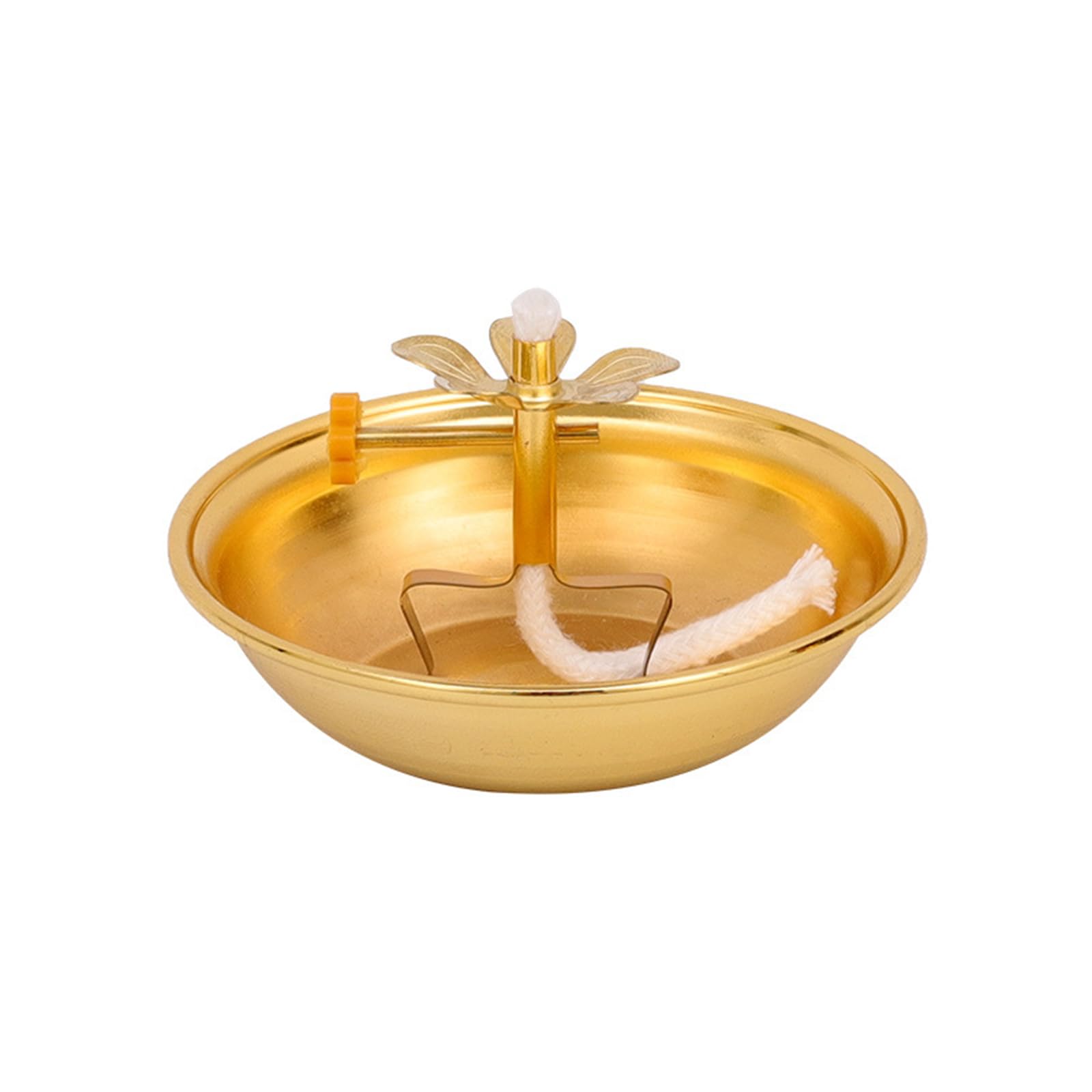 Elnwnnkc A Lloy Oil Lamp Food Oil Lamp Fashion Dimmable Holder Buddhist Supplies Suitable For Indoor Use Lloy