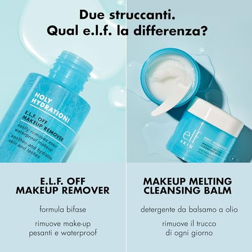 Image of e.l.f. SKIN Holy Hydration Off Makeup Remover,Liquid Makeup Remover For Eye,Lip & Face-Makeup,Gentle Formula,Vegan & Cruelty-free,(Pack of 2)