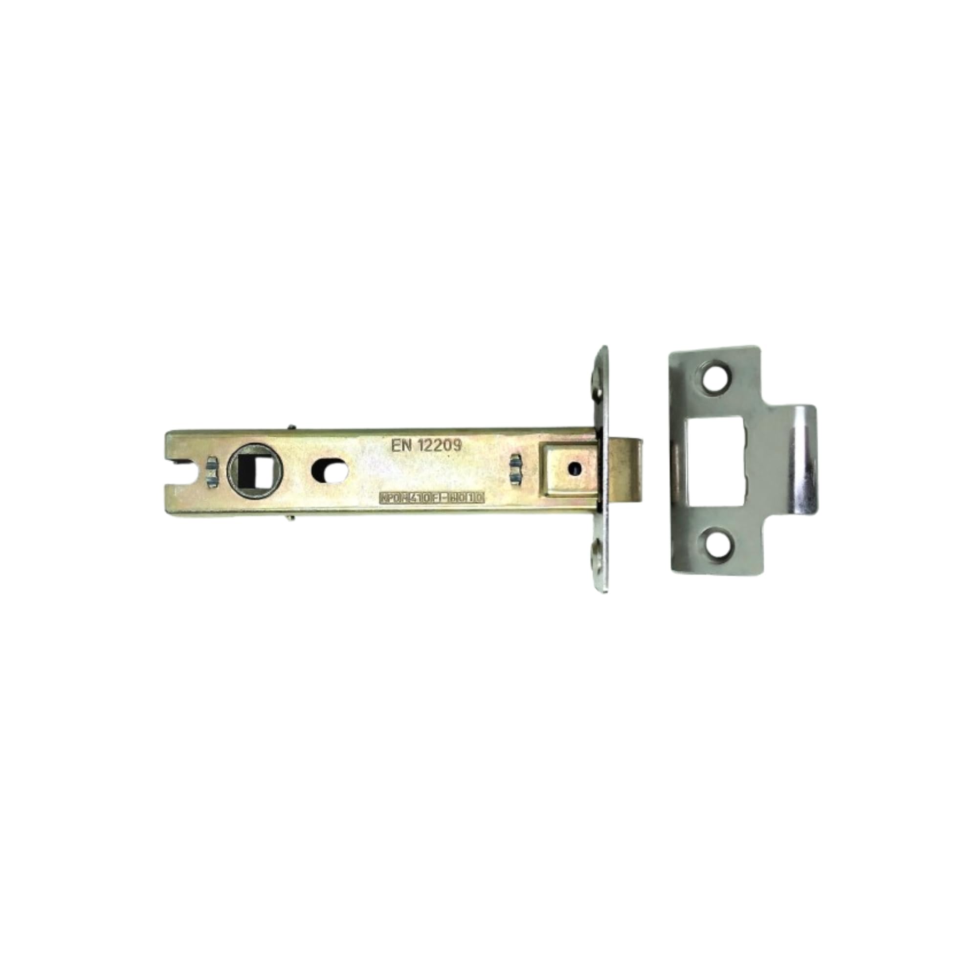 Heavy Duty Nickel Plated 4 Inch Fire Rated CE Approved Bolt Through Tubular Latch Wooden Door Security Mortice Lock 100mm for Internal and External Doors