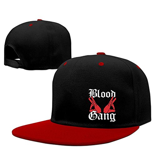 Blood Gang Hand Hiphop Snapback Red