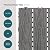 ECOOPTS 20"x20" Interlocking Deck Tiles Patio Floor Tiles Outdoor Flooring Wood Deck Tiles for Porch Balcony Backyard, 6 Slat x 12 Boxes, Grey