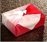 [XL/39inc] Furoshiki - Japanese Traditional Wrapping Cloth (Red/Gradation)