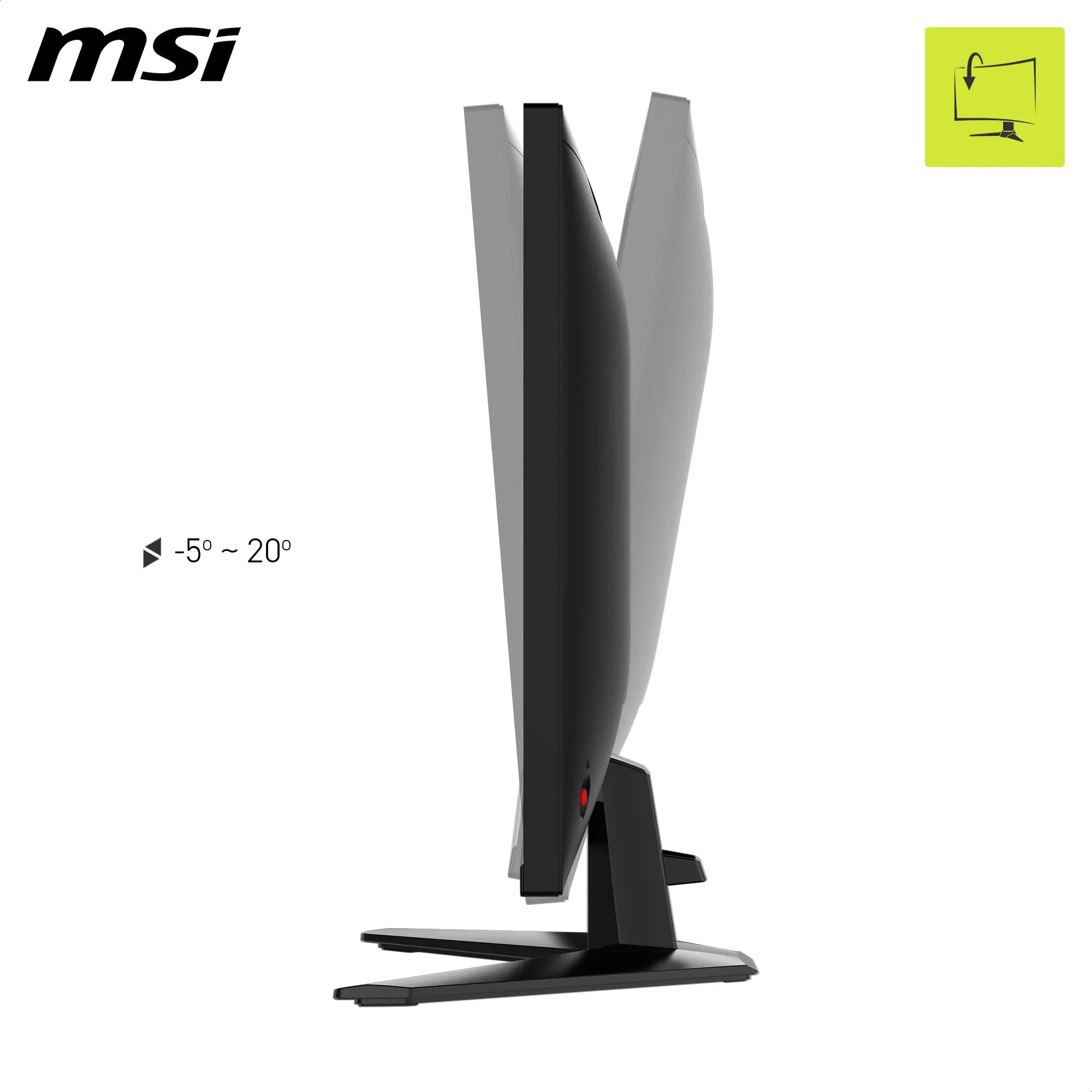 MSI MAG 325QFA E18V Monitor gaming 32"resolución WQHD, Rapid VA 2560x1440, 180Hz, 0,5ms, compatible con HDR, protección ocular, HDMI 2.0b, DP 1.4a, inclinación ajustable, compatible VESA, color negro - 5