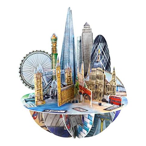 Santoro Pirouette, 3D Pop Up Greeting Card - London City - For Her, For Him, Birthday, Thank You, Destination Cover