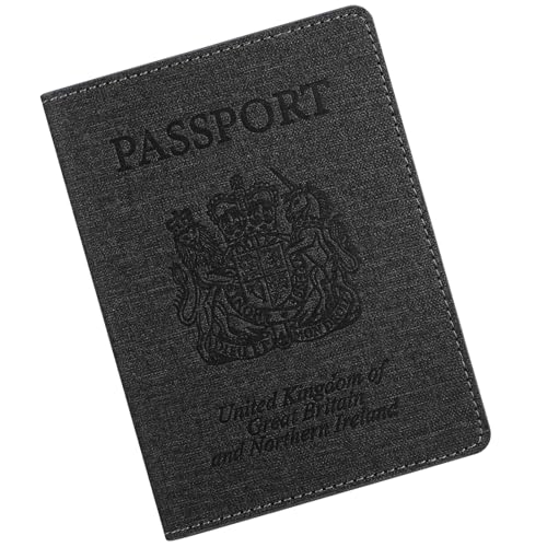 RFID Blocking Passport Holder Cover & Travel Wallet - PU Leather Organiser for Credit Cards, Boarding Pass and ID Cards | Travel Accessories for Men&Women (Black) RFID Blocking Passport Holder Cover & Travel Wallet - PU Leather Organiser for Credit Cards, Boarding Pass and ID Cards | Travel Accessories for Men&Women (Black)