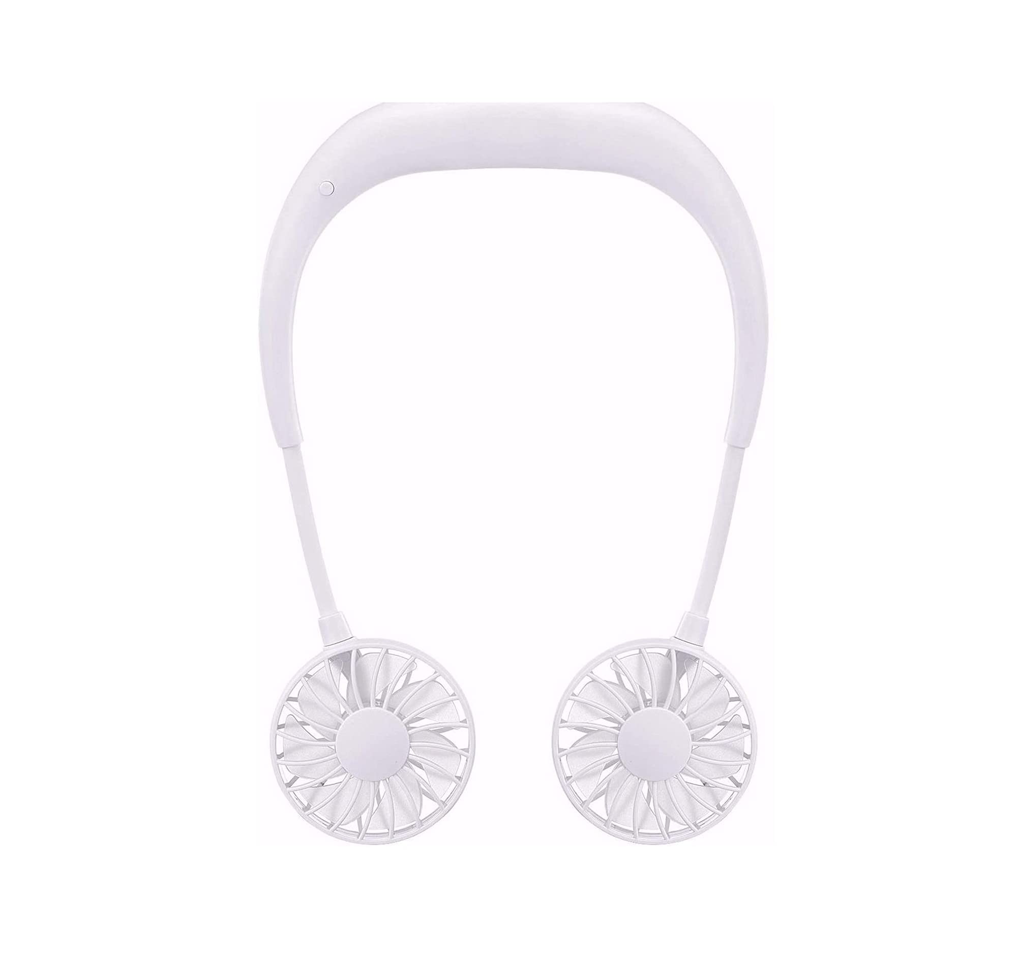 Ventilatore sospeso al Collo, Mini Ventilatore Personale, Ventola USB silenziosa a Mani libere con 3 velocità, Ventola Personale indossabile a 360° per Viaggi all'aperto in Ufficio a casa (Colore
